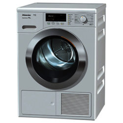 Miele TKG 640 WP Heat Pump Freestanding Tumble Dryer, 8kg Load, A++ Energy Rating, Lotus White